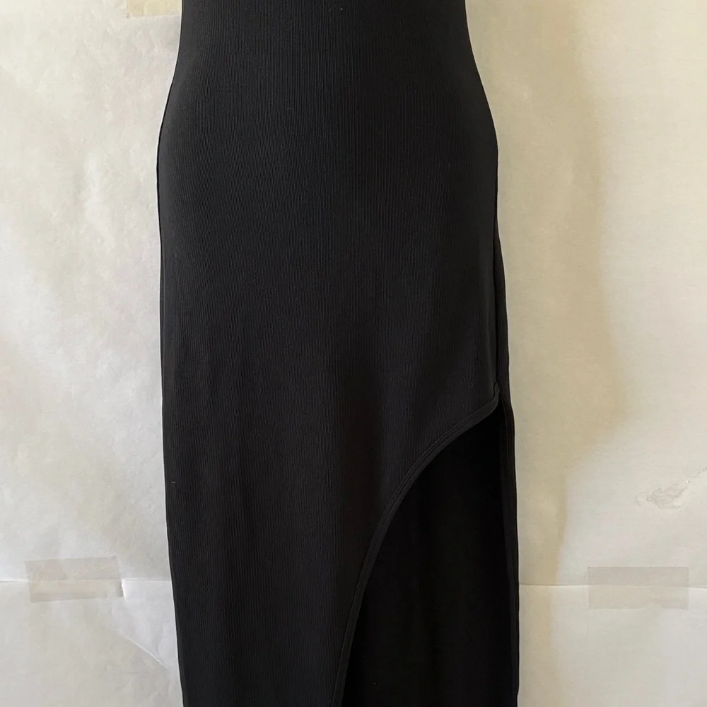 Superdown Sherry Ribbed Cutout Maxi Dress Size S Revolve Black Bodycon Event - Picture 6 of 15